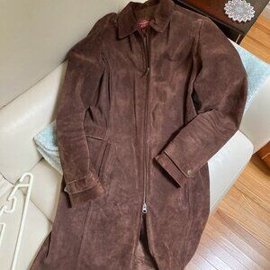 Eddie Bauer Car length Suede Coat